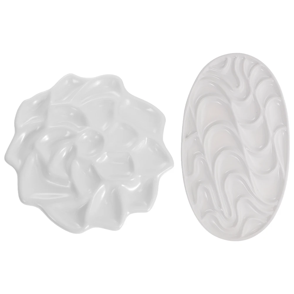 2 Pcs Paint Trays Color Mixing Plates White Display Lightweight Portable Storage Imitation Ceramic Pigment Board Watercolor Oil
2 Pcs Paint Trays Color Mixing Plates White Display Lightweight Portable Storage Imitation Ceramic Pigment Board Watercolor Oil