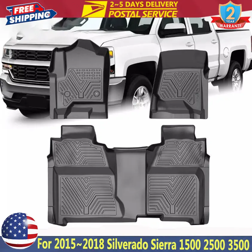3D TPE Floor Mats Liner For 2014~2018 Silverado Sierra 1500 2500HD 3500HD Crew Cab All Weather Protection Floor Liners Interior
3D TPE Floor Mats Liner For 2014~2018 Silverado Sierra 1500 2500HD 3500HD Crew Cab All Weather Protection Floor Liners Interior