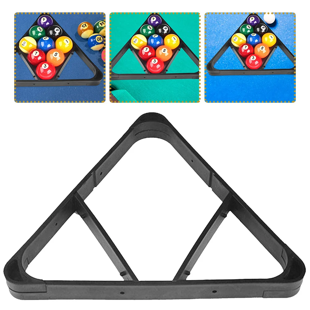 Stable Billiard Ball Storage Rack Triangle Billiard Holder for Pool Table Plastic Tripod Design Long Service Accessory
Stable Billiard Ball Storage Rack Triangle Billiard Holder for Pool Table Plastic Tripod Design Long Service Accessory