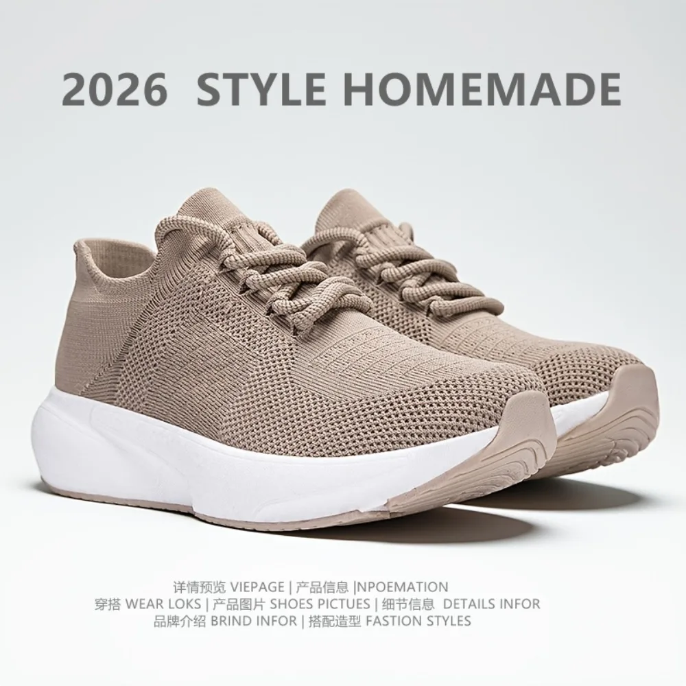 Spring 2026 Men's Casual Sport Shoes Thick Bottom Dad Shoes Versatile Comfortable Breathable Rubber Outsole Low Top Sneakers
Spring 2026 Men's Casual Sport Shoes Thick Bottom Dad Shoes Versatile Comfortable Breathable Rubber Outsole Low Top Sneakers