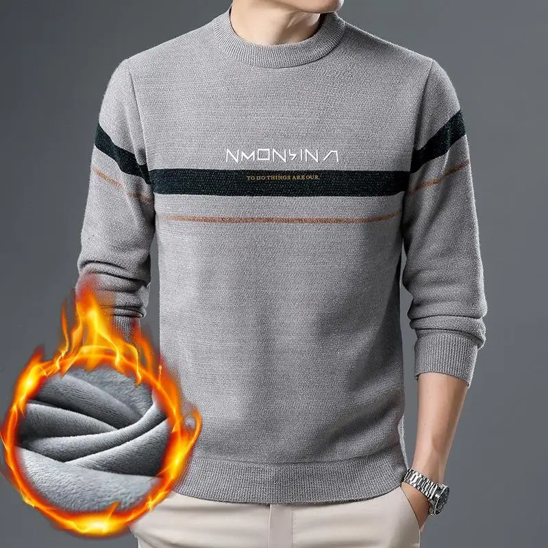 Thiened Fce Men's Knitted Sweater Mid-aged And ly Men's Autumn Winter Warm Base Layer irt Comfortable Long Sve...
Thiened Fce Men's Knitted Sweater Mid-aged And ly Men's Autumn Winter Warm Base Layer irt Comfortable Long Sve...