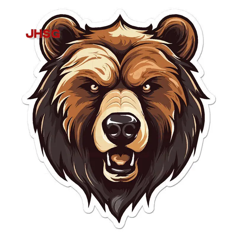 Grizzly Head Vinyl Stickers, Indoor and Outdoor, Car and Motorcycle Bumper Scratch Stickers
Grizzly Head Vinyl Stickers, Indoor and Outdoor, Car and Motorcycle Bumper Scratch Stickers