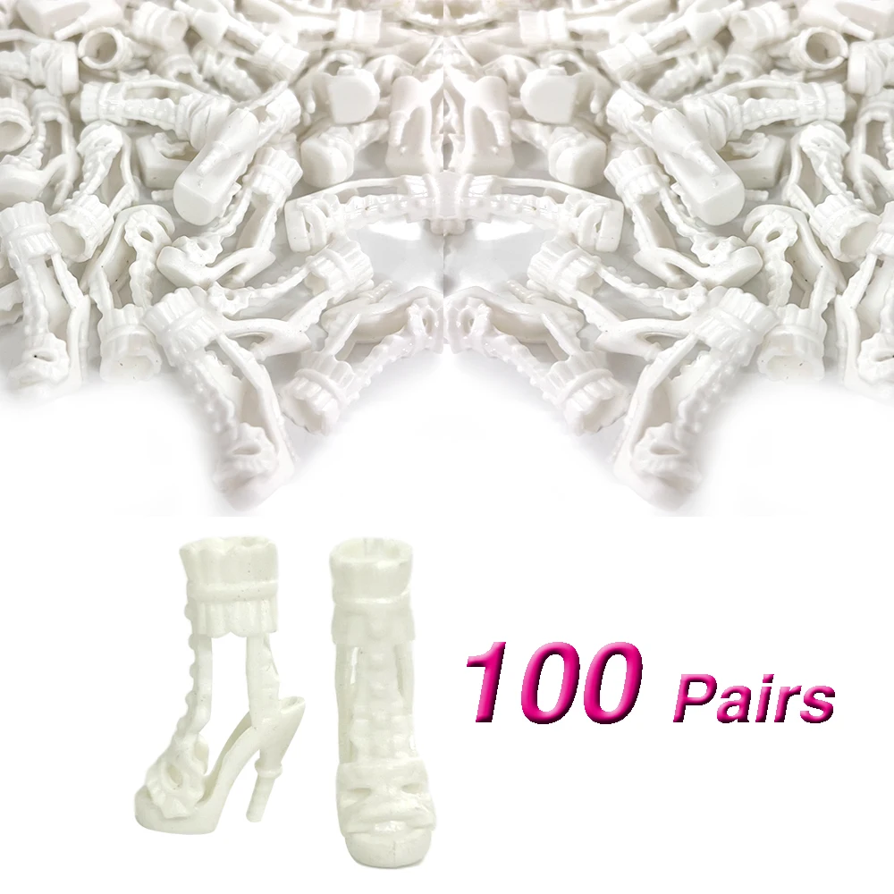 100 Pairs 11.5 Inch Doll White Shoes For 1/6 Dolls Accessories Fashion Heels Cute Boots Girl's 1/6 Doll Sandals Toys
100 Pairs 11.5 Inch Doll White Shoes For 1/6 Dolls Accessories Fashion Heels Cute Boots Girl's 1/6 Doll Sandals Toys