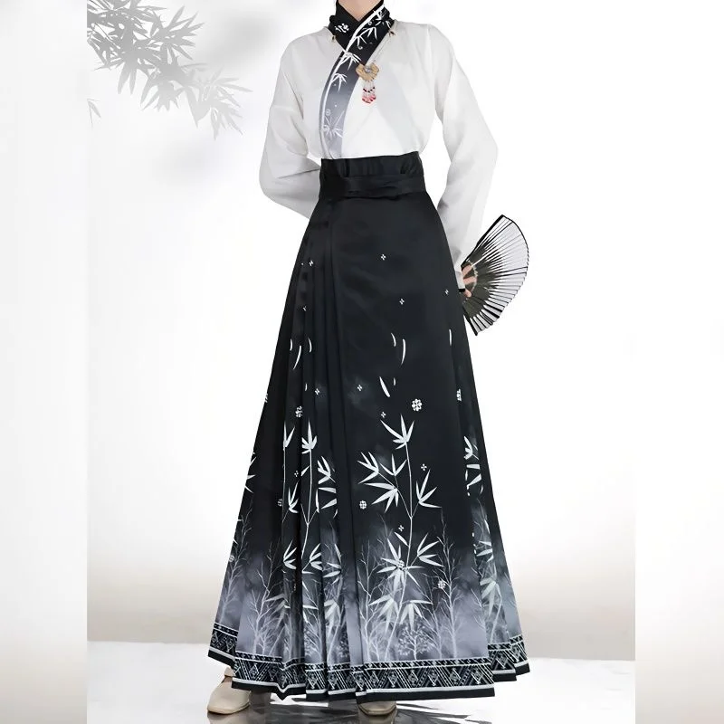 Horse Face Skirt Hanfu Original Chinese Ming Dynasty Women's Traditional Dress Embroidered Skirt Daily Horse Face Pony Skirt
Horse Face Skirt Hanfu Original Chinese Ming Dynasty Women's Traditional Dress Embroidered Skirt Daily Horse Face Pony Skirt