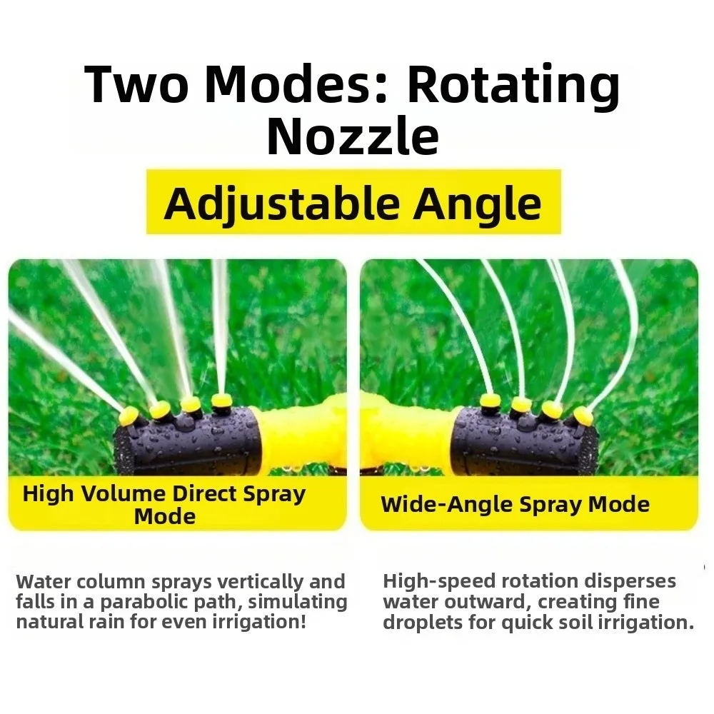 3-Arm Rotating Sprinkler Durable Wide Coverage Automatic Rotating Water pipe Adjustable Heavy Duty Garden Sprinkler Flower Bed
3-Arm Rotating Sprinkler Durable Wide Coverage Automatic Rotating Water pipe Adjustable Heavy Duty Garden Sprinkler Flower Bed