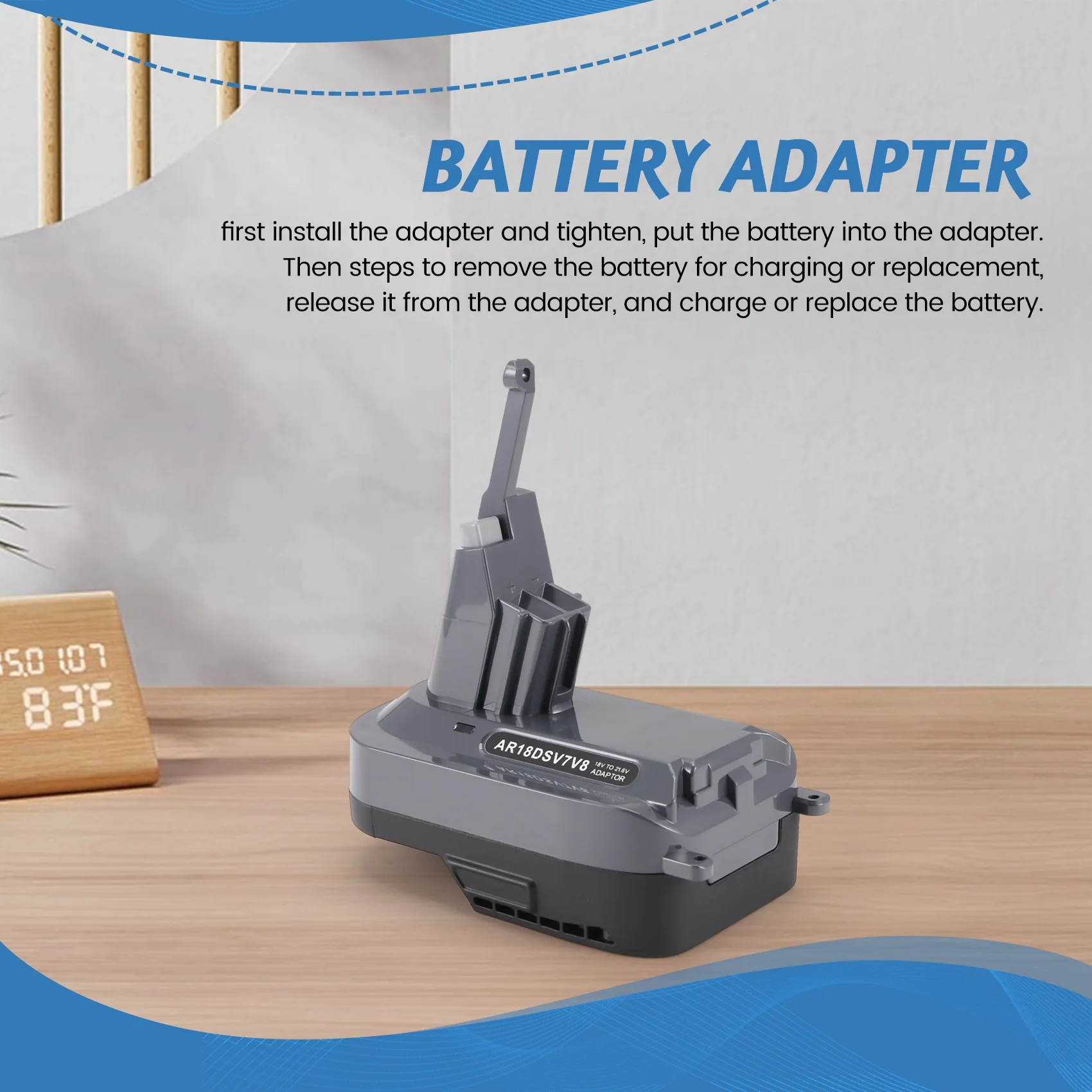 Замена адаптера A98TAR18DSV7V8 для AEG RIDGID 18 В для адаптера литий-ионного аккумулятора Dyson V7V8
Замена адаптера A98TAR18DSV7V8 для AEG RIDGID 18 В для адаптера литий-ионного аккумулятора Dyson V7V8