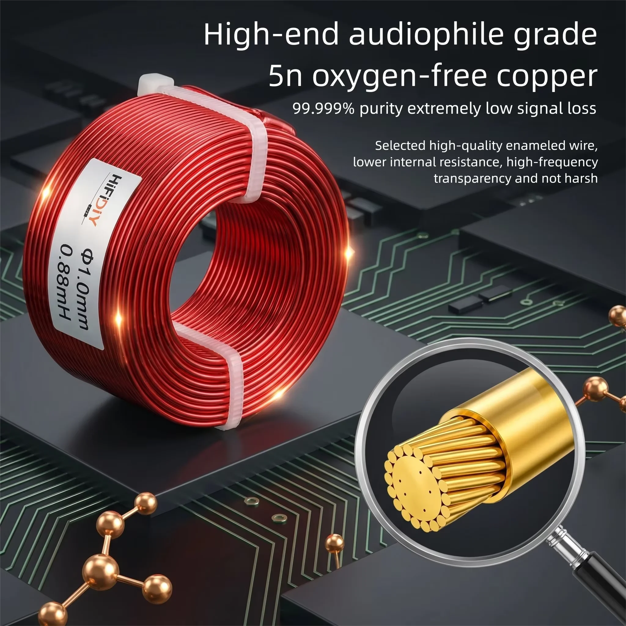 Brand-new oxygen-free copper pure copper inductors coil 1.0mm - 0.26 0.35 0.44 0.55 0.85 1.0mH
Brand-new oxygen-free copper pure copper inductors coil 1.0mm - 0.26 0.35 0.44 0.55 0.85 1.0mH