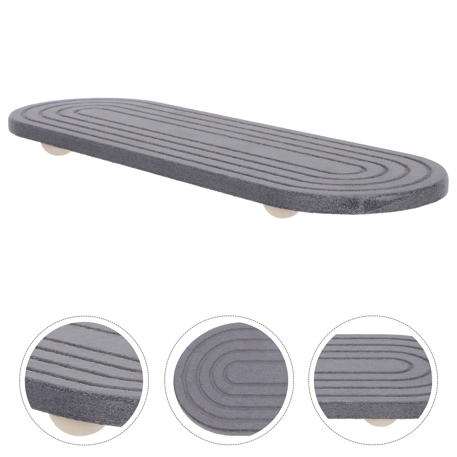 Dark Grey Diatomite Stone Sink Mat Bathroom Countertop Drying Tray Water Absorbent Stable Wooden Base Toothbrush Cup Holder
Dark Grey Diatomite Stone Sink Mat Bathroom Countertop Drying Tray Water Absorbent Stable Wooden Base Toothbrush Cup Holder