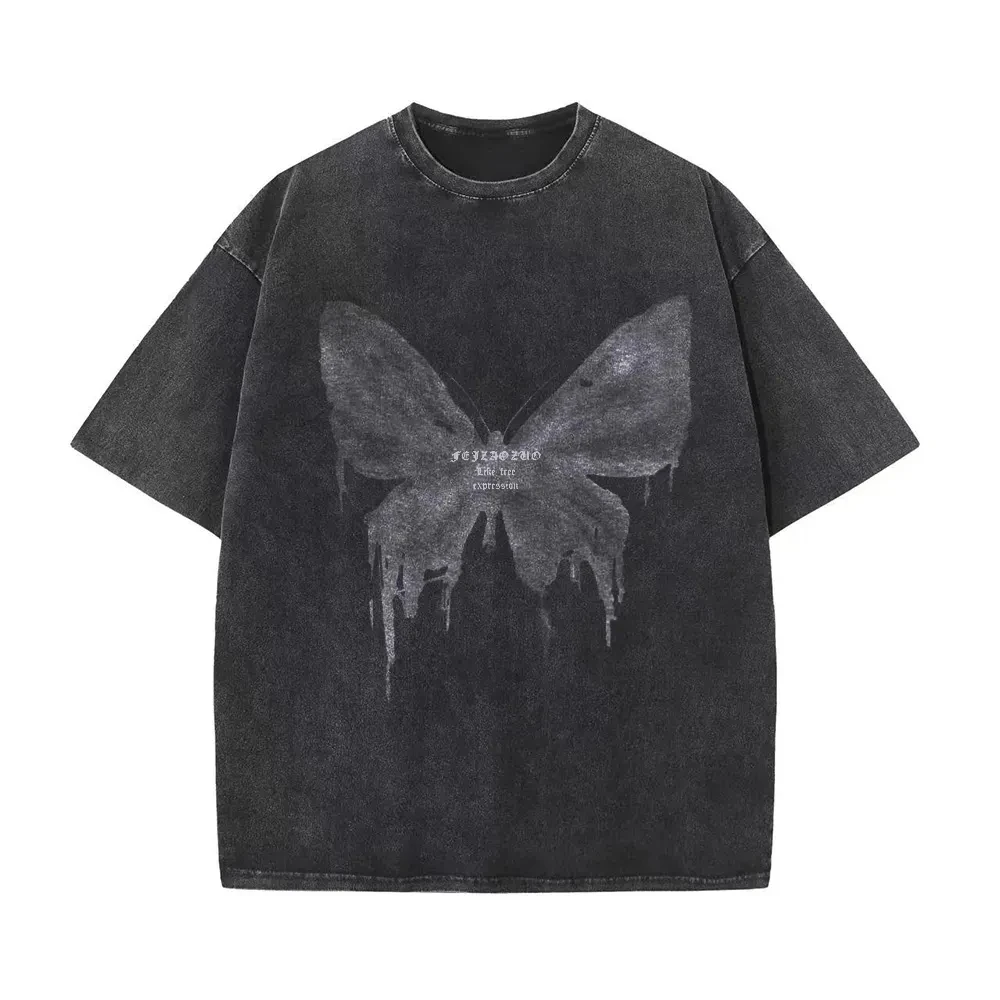 Cotton Vintage Short-sleeved T-shirt Men Y2K American Retro T Shirt Women Summer Hip Hop Tees Harajuku T-shirts
Cotton Vintage Short-sleeved T-shirt Men Y2K American Retro T Shirt Women Summer Hip Hop Tees Harajuku T-shirts