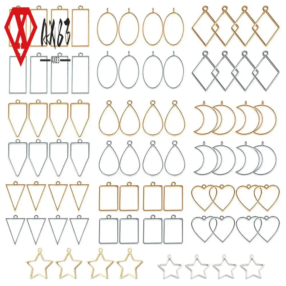 AX83-80 PCS Assorted Open Metal Bezels For Resin Pressed Frame Charms Earring And Necklaces Making Frames (Gold And Silver)
AX83-80 PCS Assorted Open Metal Bezels For Resin Pressed Frame Charms Earring And Necklaces Making Frames (Gold And Silver)