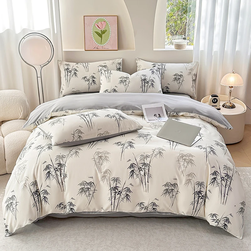 2026 New Style 13372A All-cotton and Pure Cotton Printed Single and Double Duvet Covers Air Jet Small Fresh Simple Quilt Cover
2026 New Style 13372A All-cotton and Pure Cotton Printed Single and Double Duvet Covers Air Jet Small Fresh Simple Quilt Cover