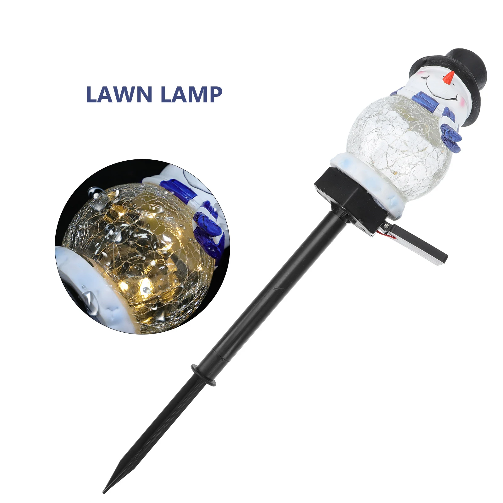 1pc Cracked Glass Solar Powered Snowman Light Decor Lights for Garden Yard Outdoor Decor Christmas Warm Light Durable
1pc Cracked Glass Solar Powered Snowman Light Decor Lights for Garden Yard Outdoor Decor Christmas Warm Light Durable