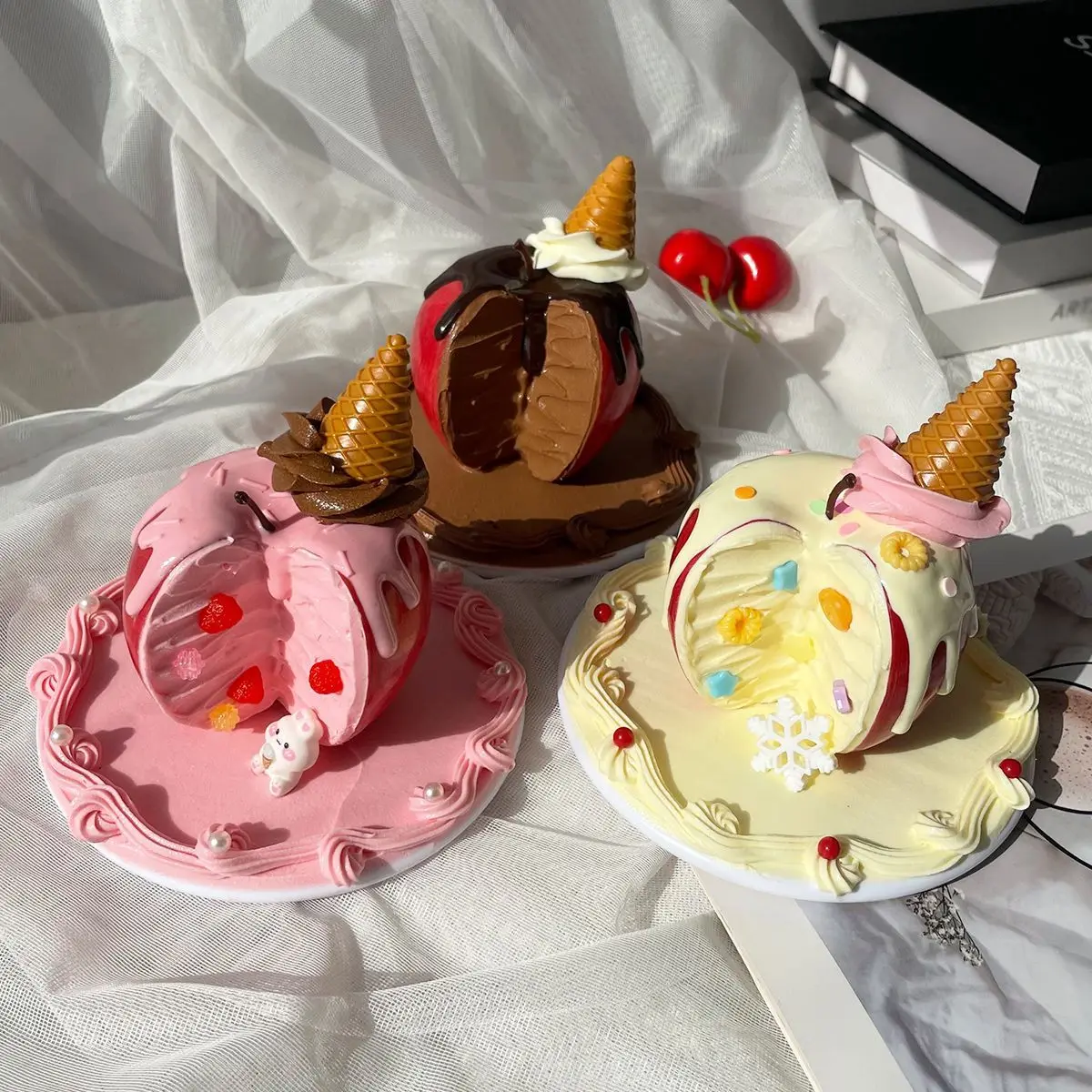 Artificial Strawberry Chocolate Cake Model Fake Cream Fruit Cake Photography Prop Dessert Display Desktop Decoration Ornament
Artificial Strawberry Chocolate Cake Model Fake Cream Fruit Cake Photography Prop Dessert Display Desktop Decoration Ornament