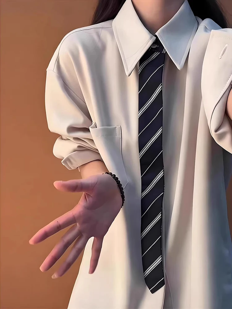 White Patchwork Long Sve irt Men Women Sle Fake Tie Design Premium Feel Casual Fit Stand Pattern Polyester Blend
White Patchwork Long Sve irt Men Women Sle Fake Tie Design Premium Feel Casual Fit Stand Pattern Polyester Blend