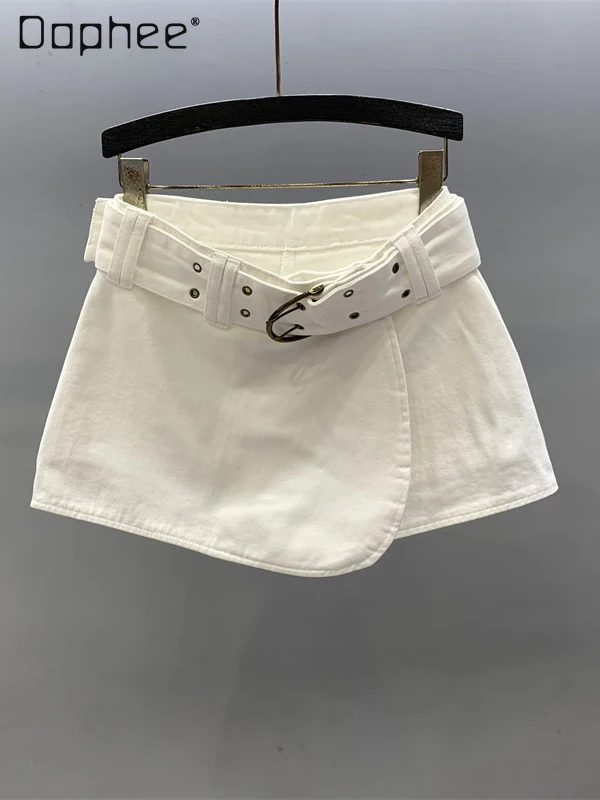 Korean Trend Irregular Denim Skirt Women 2025 Summer New Fashion High Waist Slim A-line Skirts Solid Color Versatile Mini Skirt
Korean Trend Irregular Denim Skirt Women 2025 Summer New Fashion High Waist Slim A-line Skirts Solid Color Versatile Mini Skirt