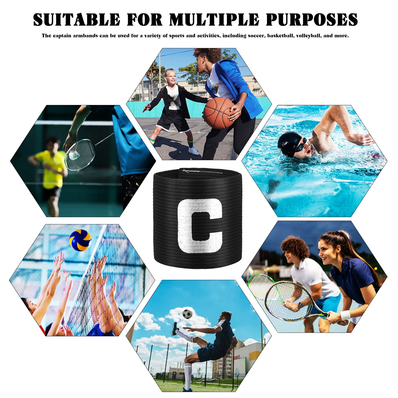 2pcs Football Armbands Stretchable Sports Leader Adjustable Captain Arm Bands For Soccer Basketball Volleyball Professional 
2pcs Football Armbands Stretchable Sports Leader Adjustable Captain Arm Bands For Soccer Basketball Volleyball Professional