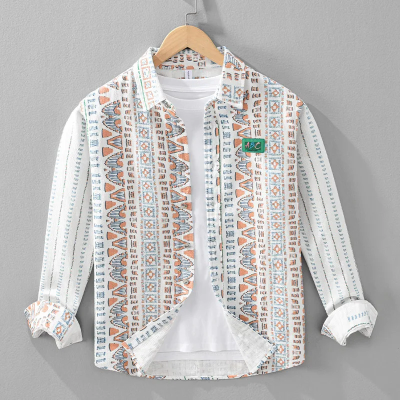 Весенние новые праздничные рубашки с принтом для мужчин и женщин, корейские модные рубашки с длинными рукавами, унисекс, повседневные топы из чистого хлопка, молодежная уличная одежда
Весенние новые праздничные рубашки с принтом для мужчин и женщин, корейские модные рубашки с длинными рукавами, унисекс, повседневные топы из чистого хлопка, молодежная уличная одежда