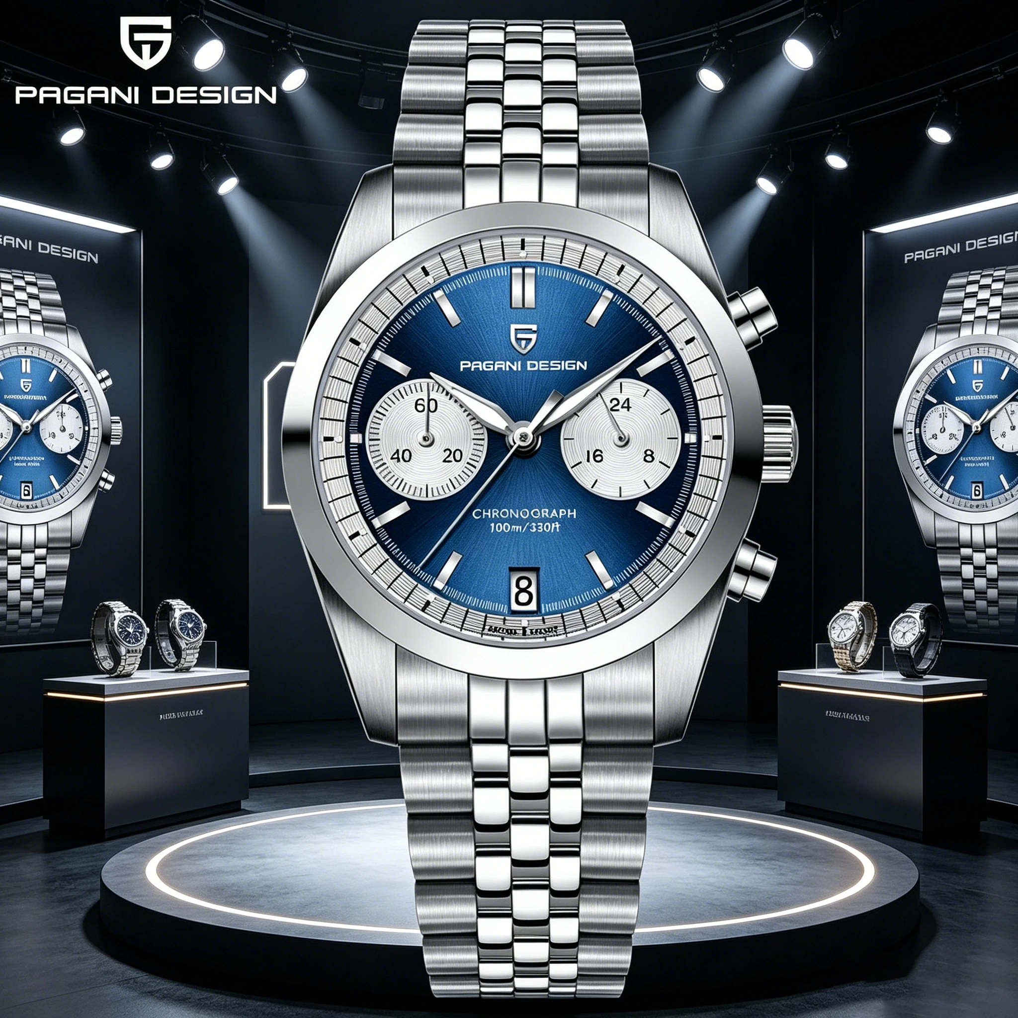 PAGANI DESIGN Original New VK64 Men's Sports Quartz Chronograph Luxury Sapphire Stainless Steel 10Bar Luminous C3 reloj hombre
PAGANI DESIGN Original New VK64 Men's Sports Quartz Chronograph Luxury Sapphire Stainless Steel 10Bar Luminous C3 reloj hombre