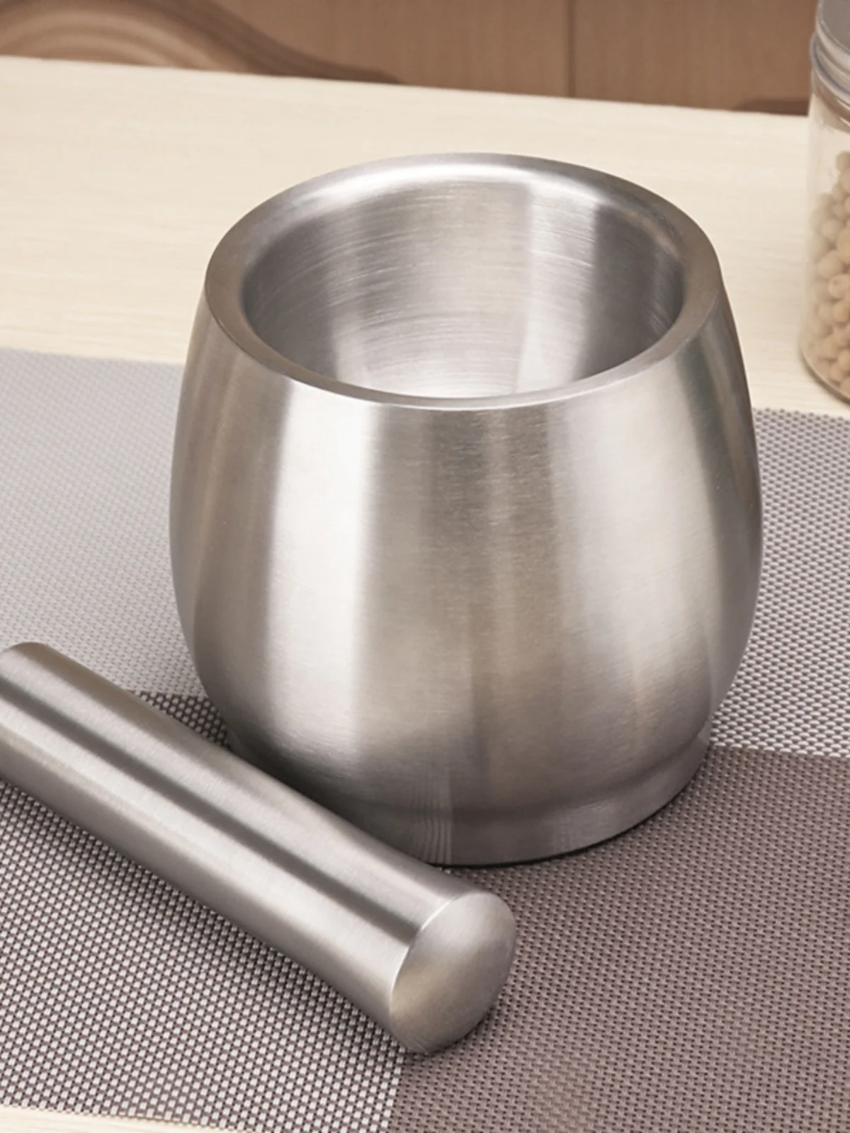 Large Size Manual Garlic Smaer Kitchen Tool 304 Stainl Steel Mortar And Pestle for inding Medicinal Herbs And Spices
Large Size Manual Garlic Smaer Kitchen Tool 304 Stainl Steel Mortar And Pestle for inding Medicinal Herbs And Spices