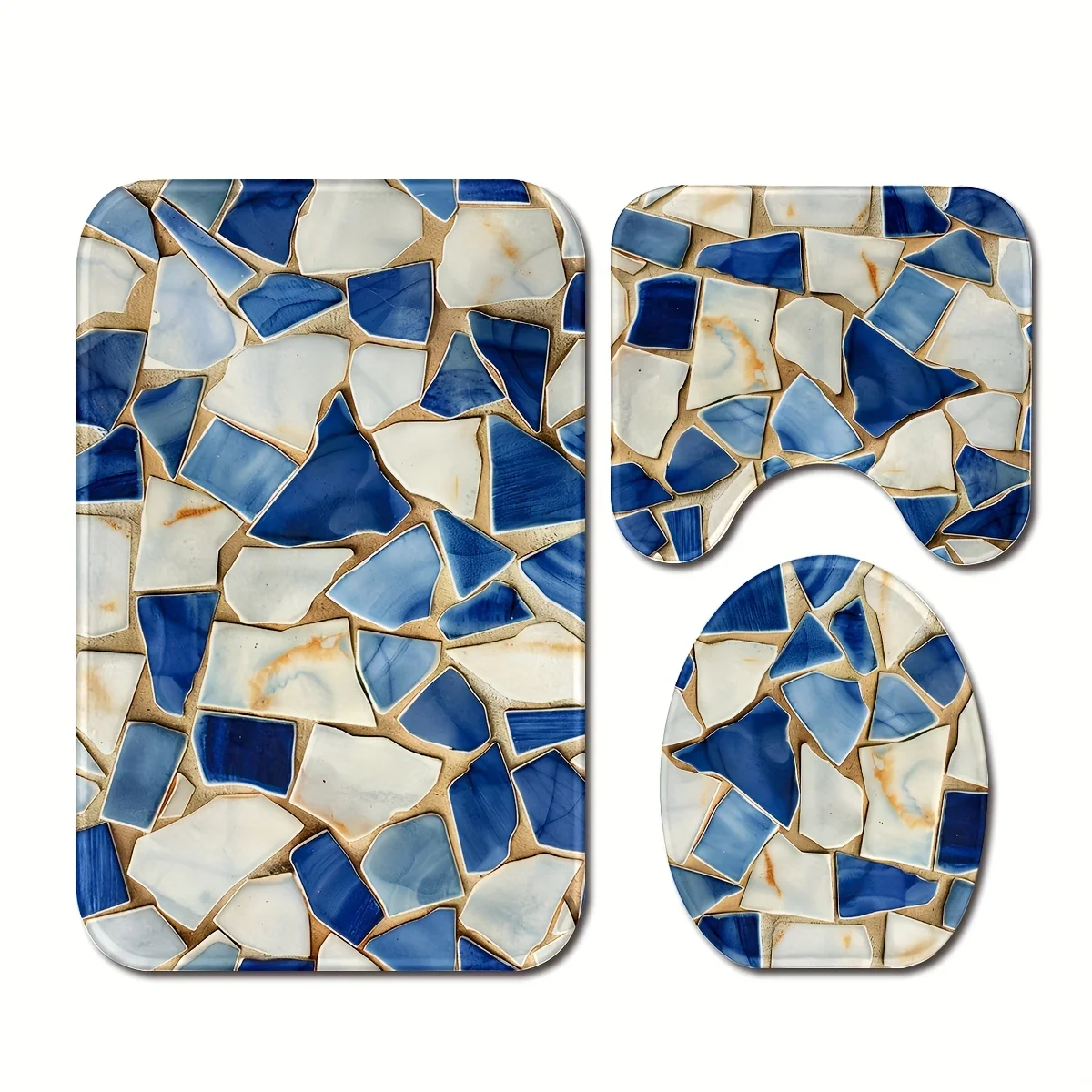 Blue White Subway Tile Mosaic Bath Mat Set Anti Slip Bathroom Rug Doormat Runner Mat for Bathroom Decor Home Entryway Mat
Blue White Subway Tile Mosaic Bath Mat Set Anti Slip Bathroom Rug Doormat Runner Mat for Bathroom Decor Home Entryway Mat