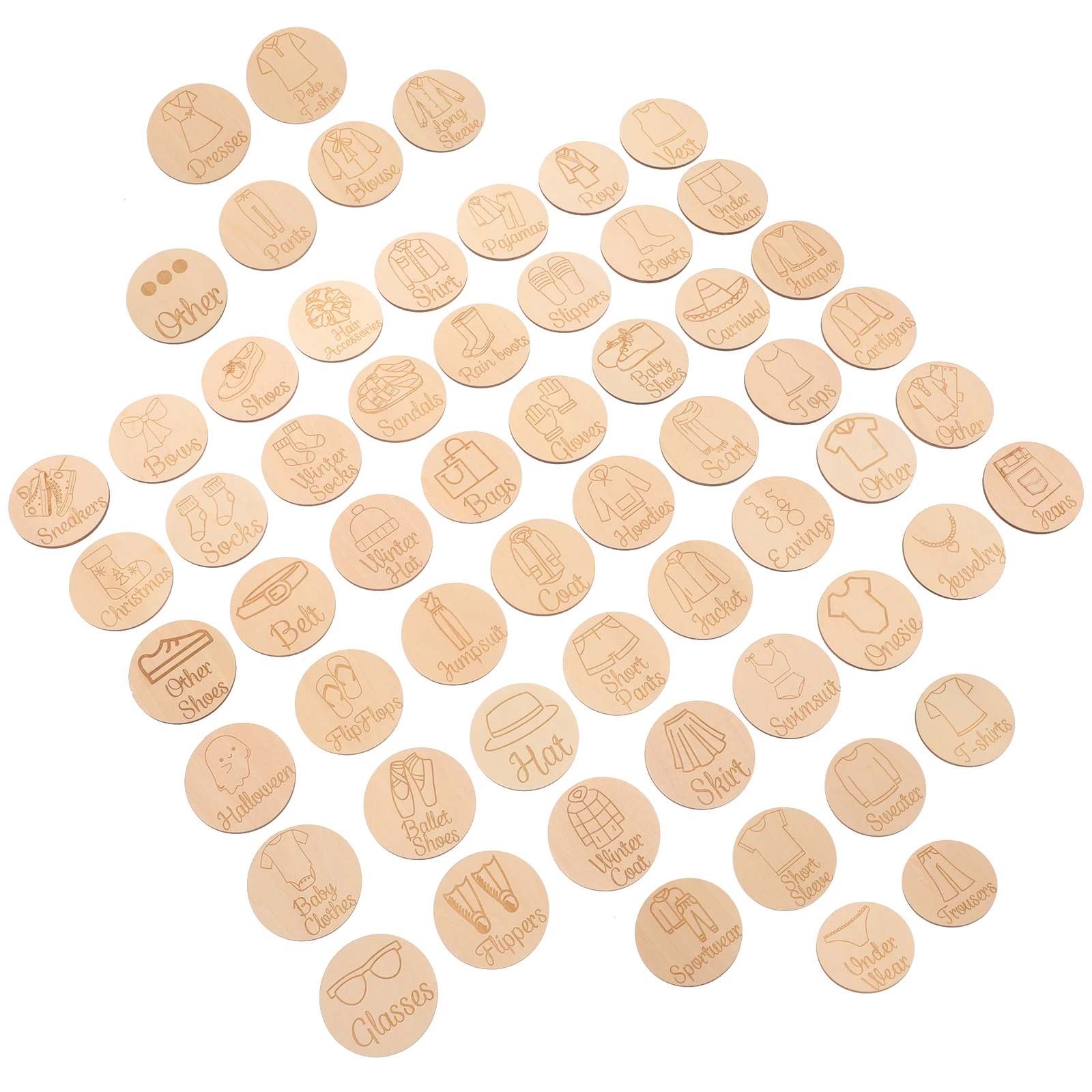 60pcs Wooden Closet Labels Storage Organizer Classification Tags Clothing Identification Shoe Cabinet Wardrobe Easy
60pcs Wooden Closet Labels Storage Organizer Classification Tags Clothing Identification Shoe Cabinet Wardrobe Easy