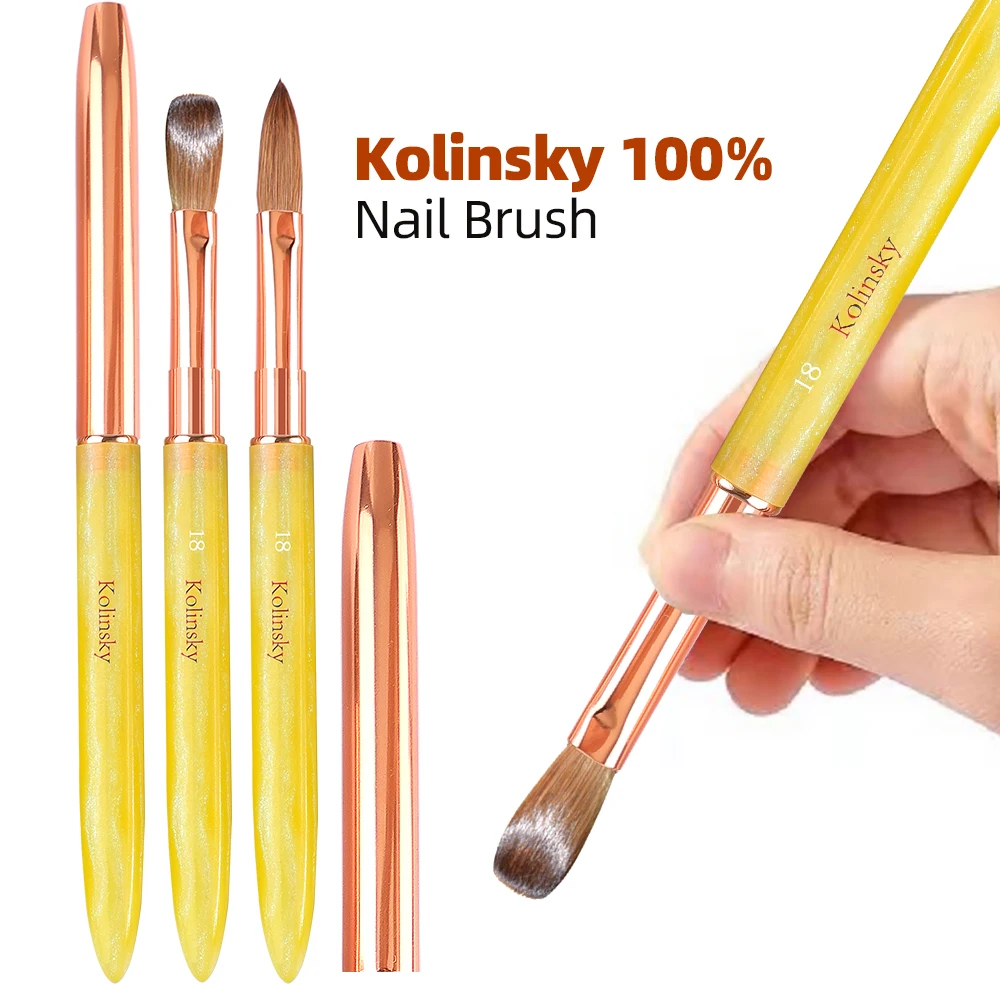 100% Pure Kolinsky Nail Brush Yellow Color Handle Resin Rod Nail Supplies For Crystal UV Gel Professionals Manicure Tools New
100% Pure Kolinsky Nail Brush Yellow Color Handle Resin Rod Nail Supplies For Crystal UV Gel Professionals Manicure Tools New