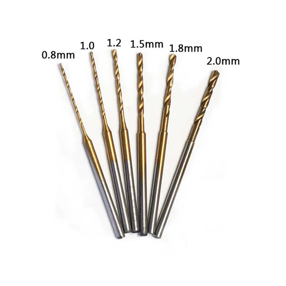 6PCS Fine Tip Drill Bit Set 0.8 to 2.0mm HSS 2.35mm Shank for Detailed Engraving and Small Hole Creation in Wood
6PCS Fine Tip Drill Bit Set 0.8 to 2.0mm HSS 2.35mm Shank for Detailed Engraving and Small Hole Creation in Wood