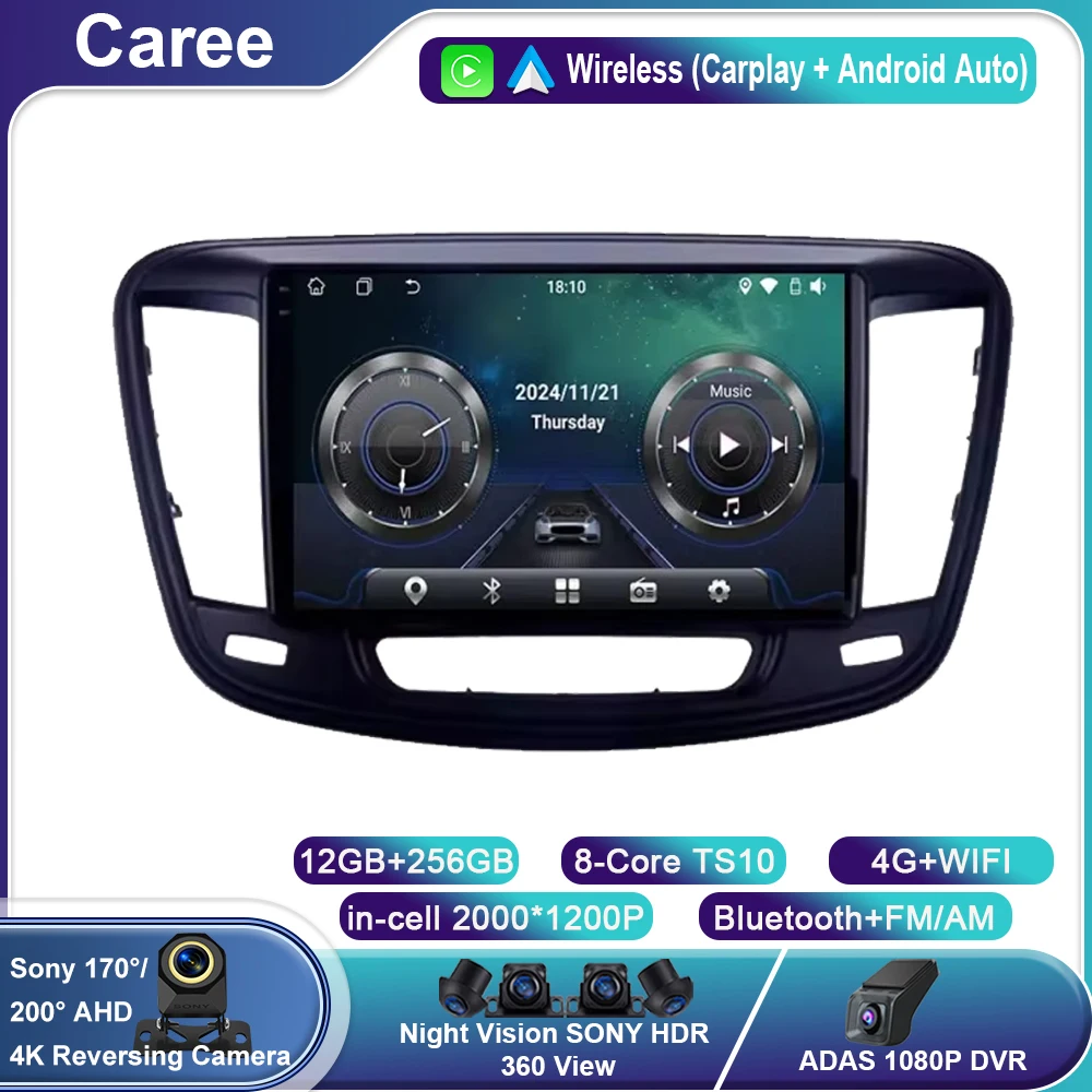 For Chrysler 200 200C 200S 2015 - 2019 Android Car Auto Radio Multimedia Video Stereo Player Carplay Navigation GPS QLED WIFI BT
For Chrysler 200 200C 200S 2015 - 2019 Android Car Auto Radio Multimedia Video Stereo Player Carplay Navigation GPS QLED WIFI BT