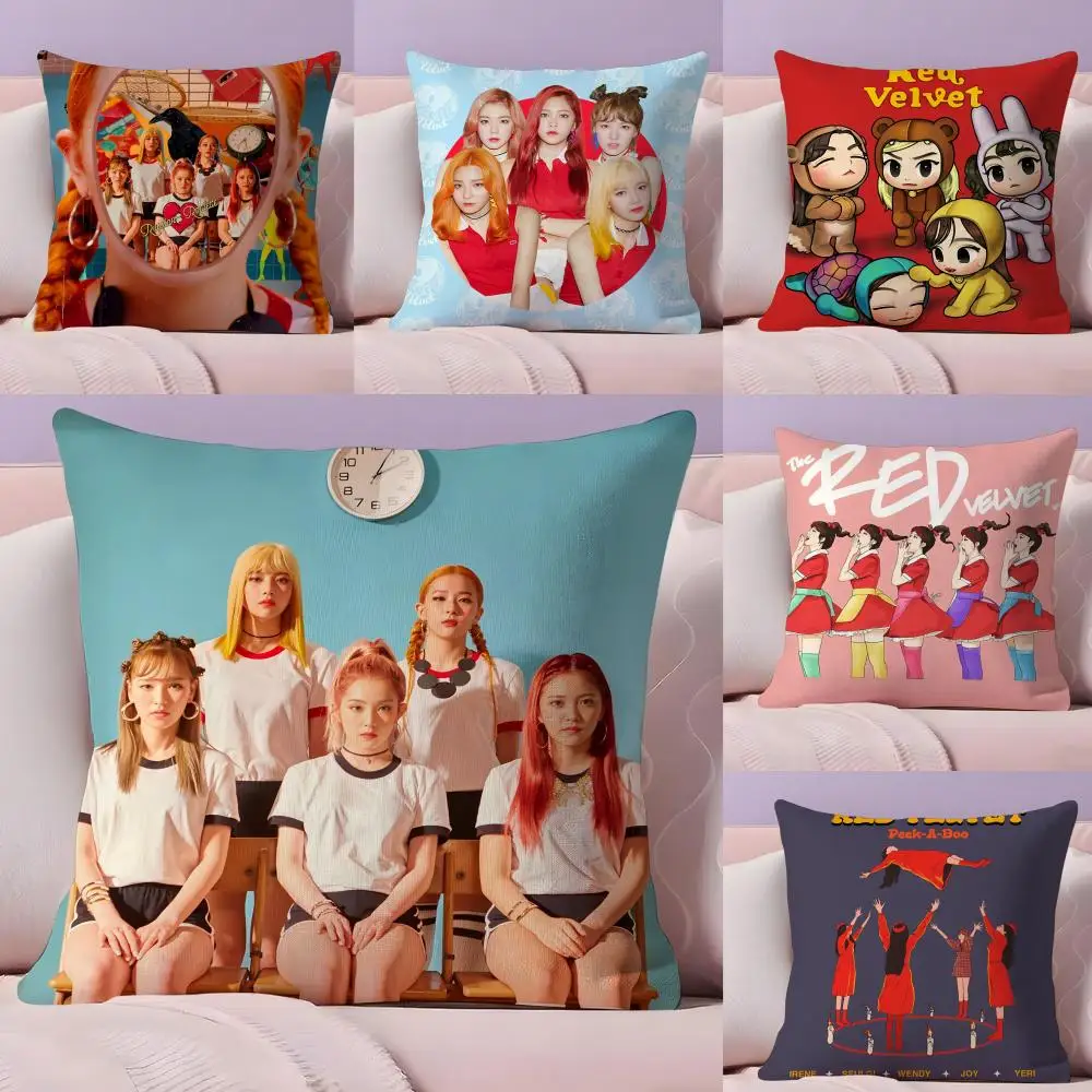 K-pop R-Red Velvet Pillow Case Plush Fabric Soft Double-Sided Printed Sofa Home Decor Fine Winter Gift Cushion Cover
K-pop R-Red Velvet Pillow Case Plush Fabric Soft Double-Sided Printed Sofa Home Decor Fine Winter Gift Cushion Cover