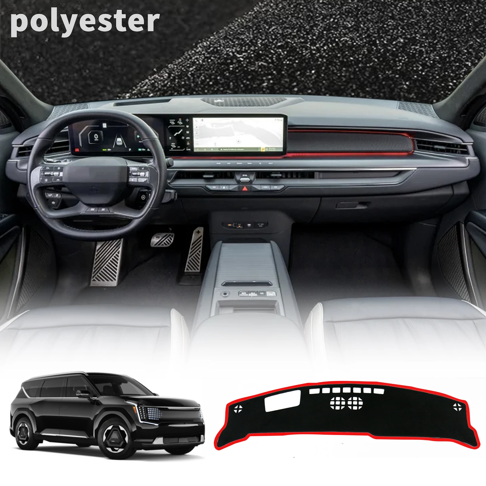 for Kia EV9 2024 2025 2026 MV GT Line DashMat Car Dashmat Dashboard Cover Pad Sunshade Protective Carpet Accessories
for Kia EV9 2024 2025 2026 MV GT Line DashMat Car Dashmat Dashboard Cover Pad Sunshade Protective Carpet Accessories