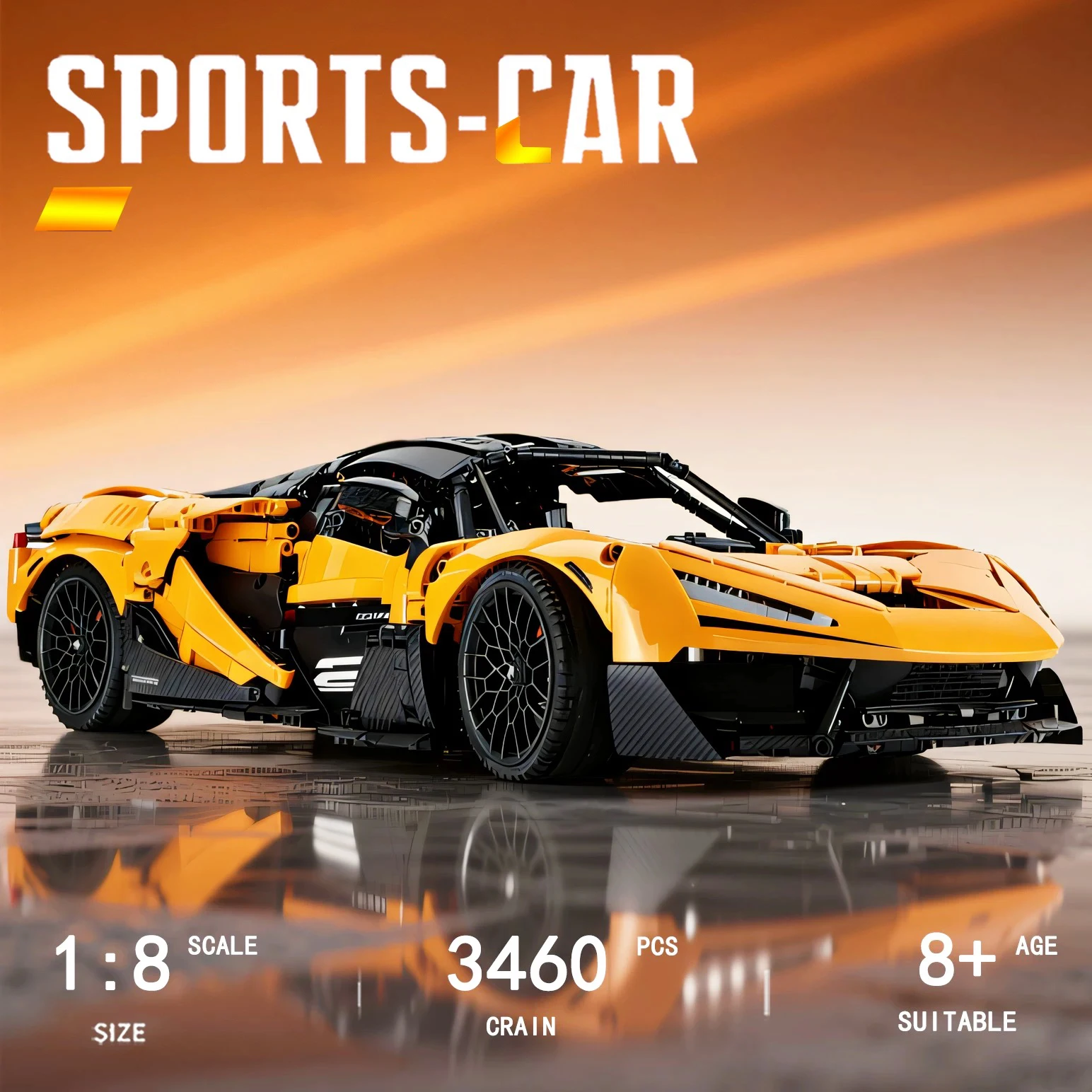 Technical Series Sports Car Building Block City Mechanical Speed Racing Vehicle Model Bricks Toys For Kid Gift MOC
Technical Series Sports Car Building Block City Mechanical Speed Racing Vehicle Model Bricks Toys For Kid Gift MOC