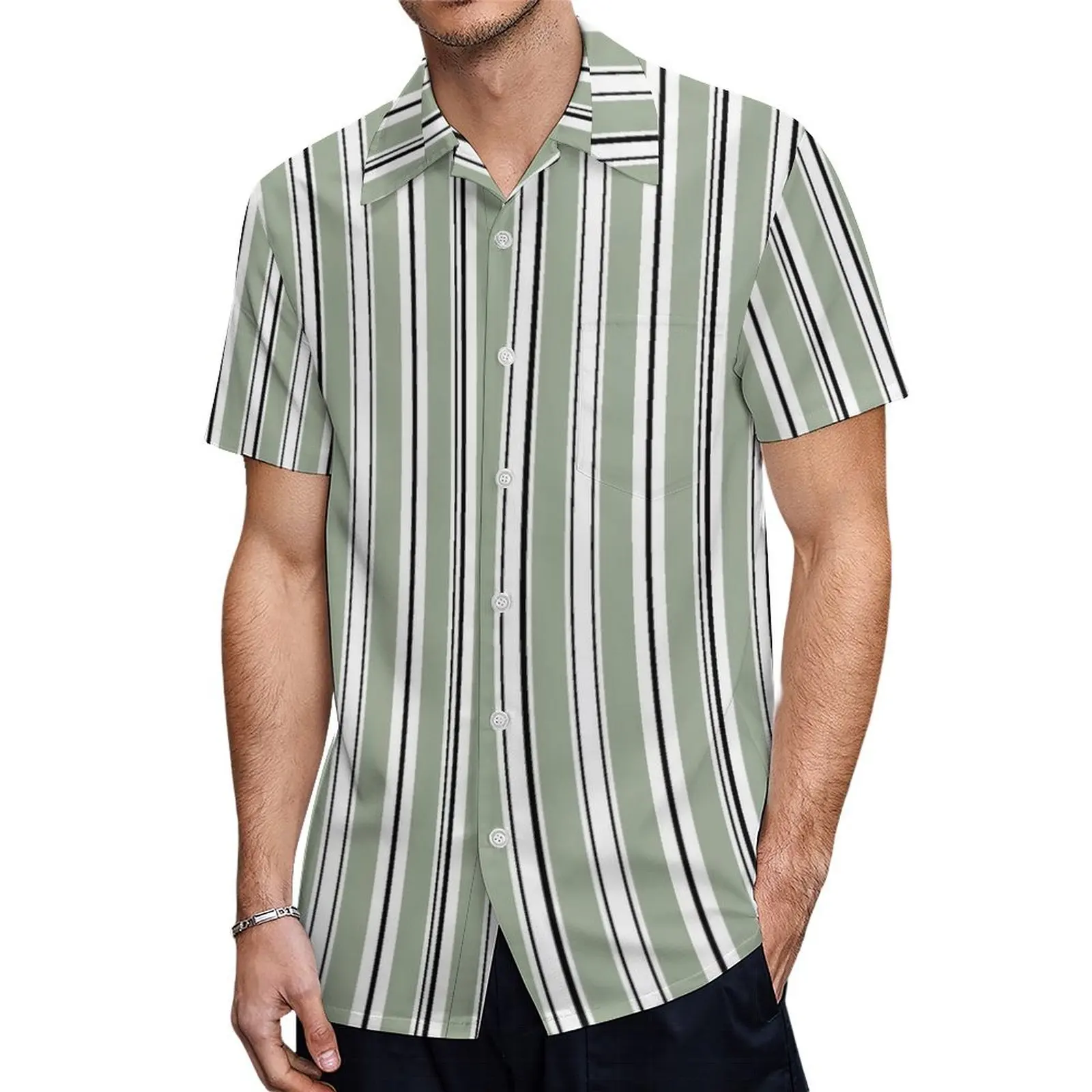 Summer Hawaiian Shirts For Men 3D Stripe Print High-Quality Men'S Clothing Loose Oversized Shirts Casual Short Sleeve Shirts
Summer Hawaiian Shirts For Men 3D Stripe Print High-Quality Men'S Clothing Loose Oversized Shirts Casual Short Sleeve Shirts