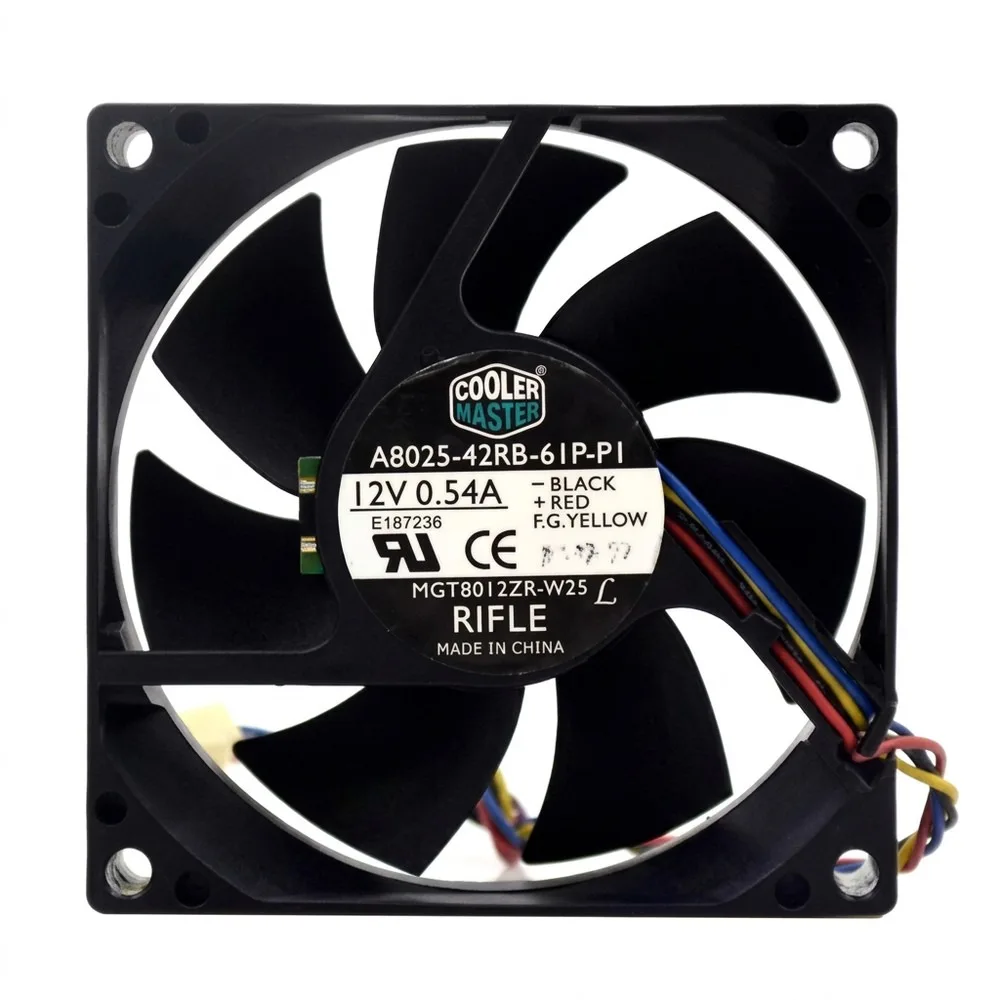 For 1PCS A8025-42RB-61P-P1 DC12V 0.54A 8CM 4-Wire PWM Cooling Fan
For 1PCS A8025-42RB-61P-P1 DC12V 0.54A 8CM 4-Wire PWM Cooling Fan