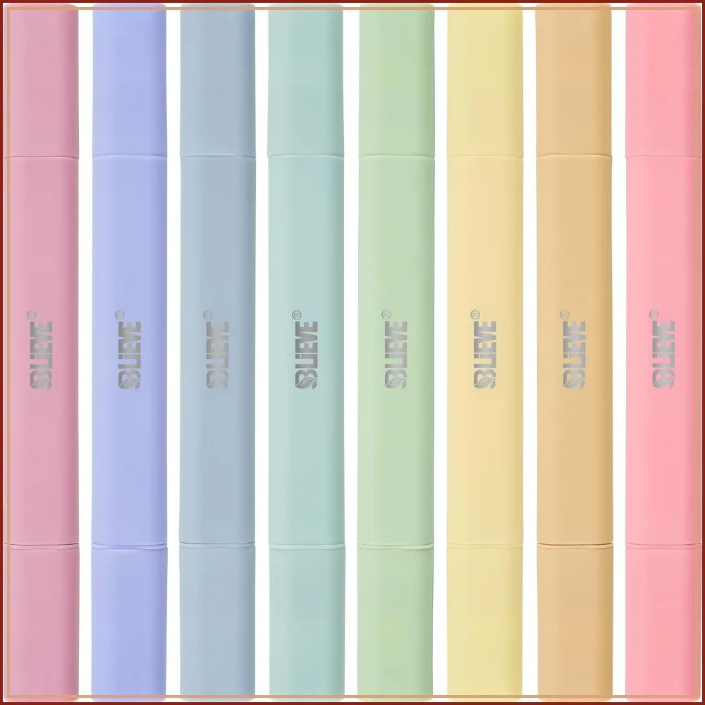 No Bleed Bible Highlighters, Pastel Colors, Dual Tip, 8 Pack - Aesthetic Cute for Journaling & School Supplies
No Bleed Bible Highlighters, Pastel Colors, Dual Tip, 8 Pack - Aesthetic Cute for Journaling & School Supplies