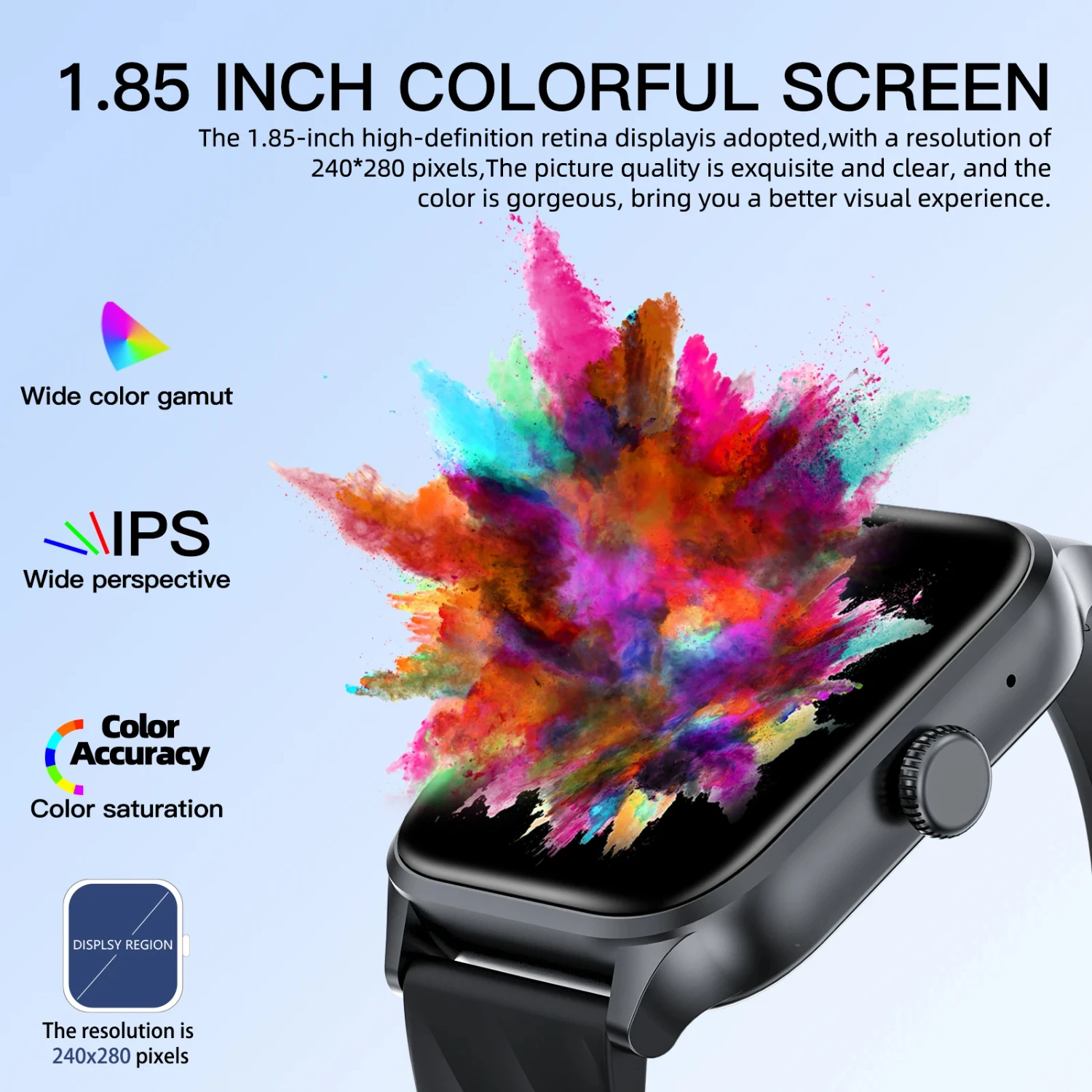 Active 1 Pcs Smart Watch 1.85" BT Phone Call Smartwatch Health Monitor IP67 Waterproof Sport Watch IOS Android
Active 1 Pcs Smart Watch 1.85" BT Phone Call Smartwatch Health Monitor IP67 Waterproof Sport Watch IOS Android