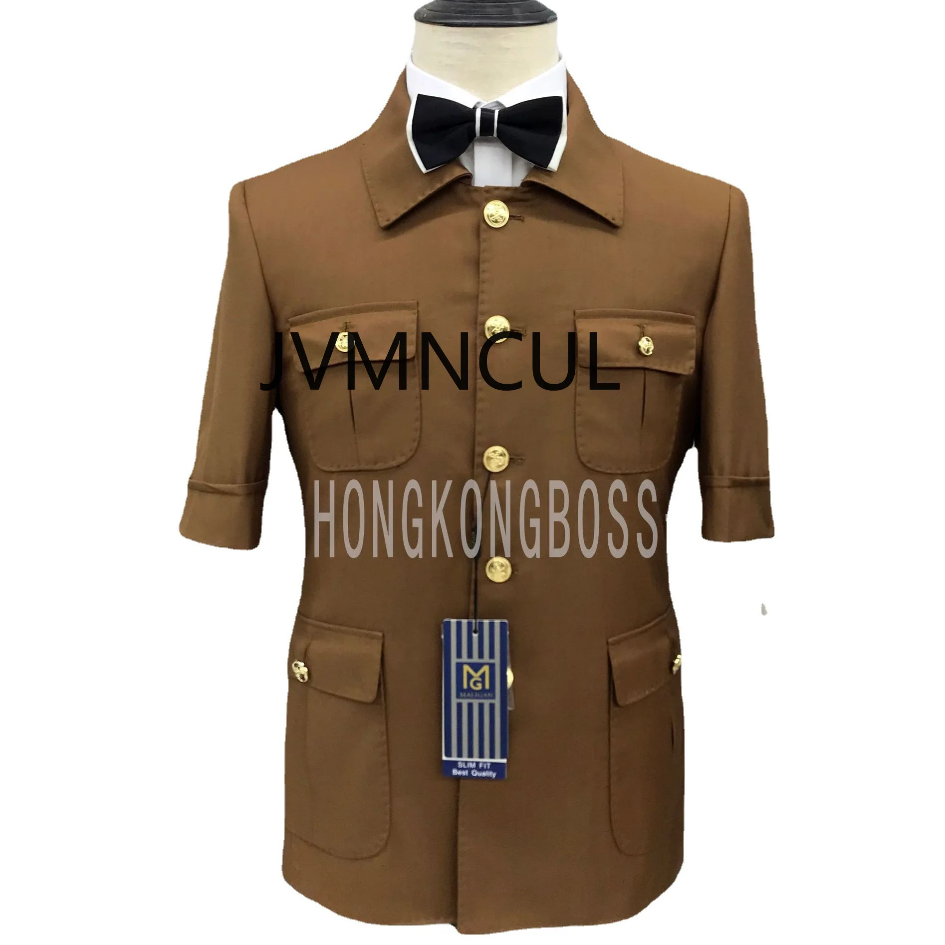 Classy African style men's suit set with short-sleeved jacket, perfect for work/ wedding, groomsmen, elegant and comfortable
Classy African style men's suit set with short-sleeved jacket, perfect for work/ wedding, groomsmen, elegant and comfortable