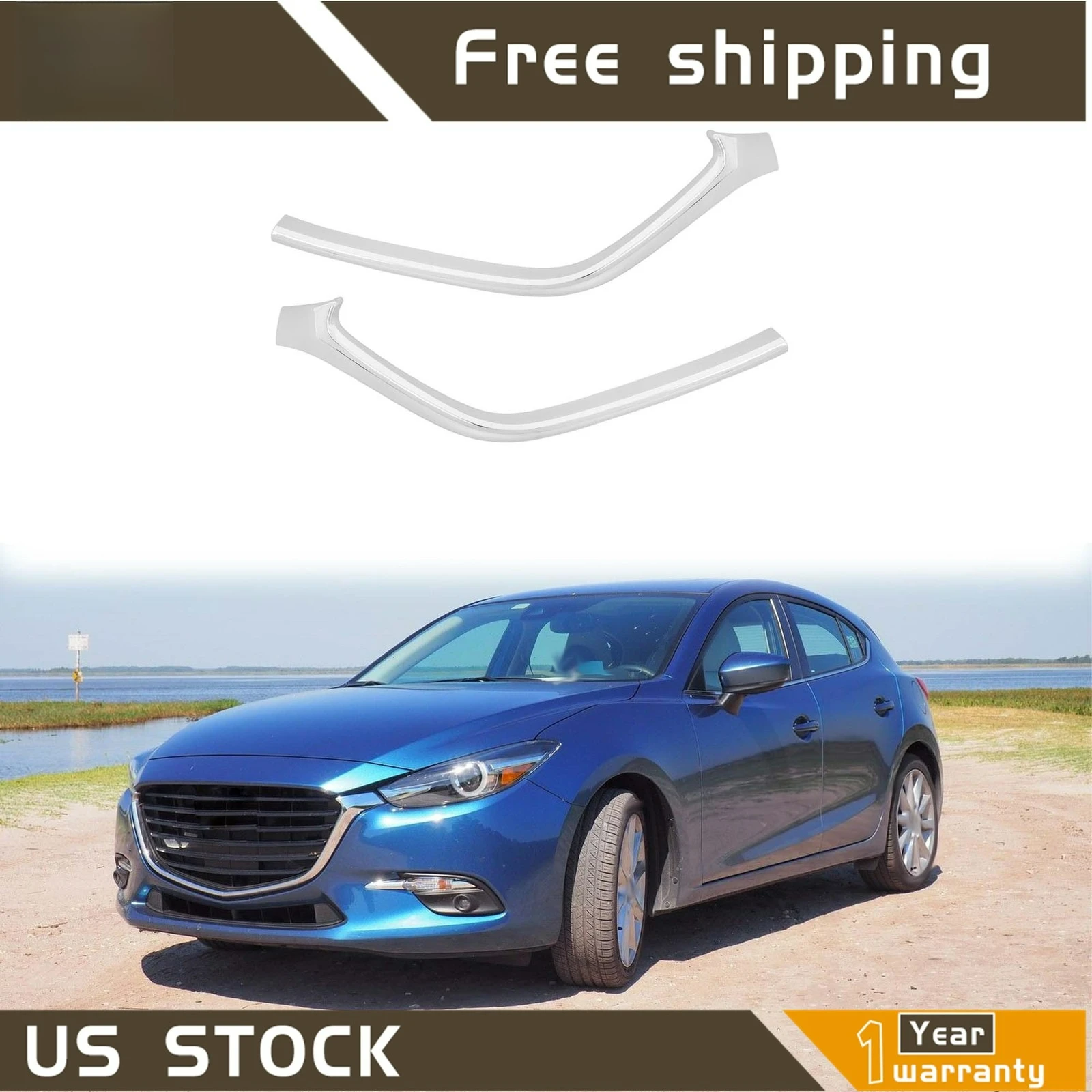 Front Grille Trim Molding Fit For Mazda 3 2017 2018 MA1214106 MA1215106 Plastic
Front Grille Trim Molding Fit For Mazda 3 2017 2018 MA1214106 MA1215106 Plastic