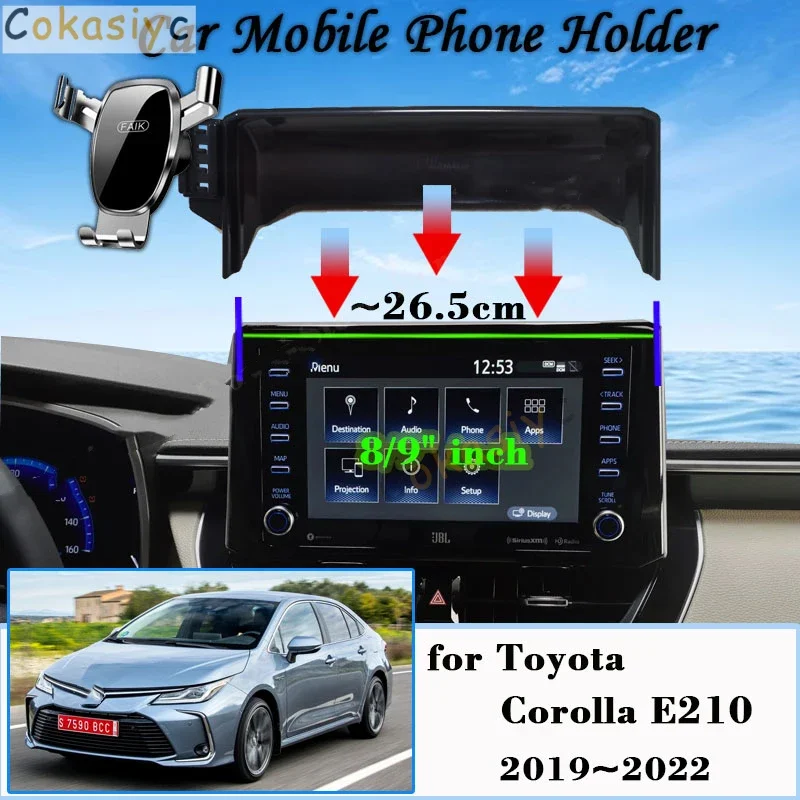 Автомобильный держатель мобильного телефона для Toyota Corolla E210 8/9 "экран 2019 ~ 2022 автомобильное крепление GPS кронштейн навигационная подставка автоаксессуары
Автомобильный держатель мобильного телефона для Toyota Corolla E210 8/9 "экран 2019 ~ 2022 автомобильное крепление GPS кронштейн навигационная подставка автоаксессуары