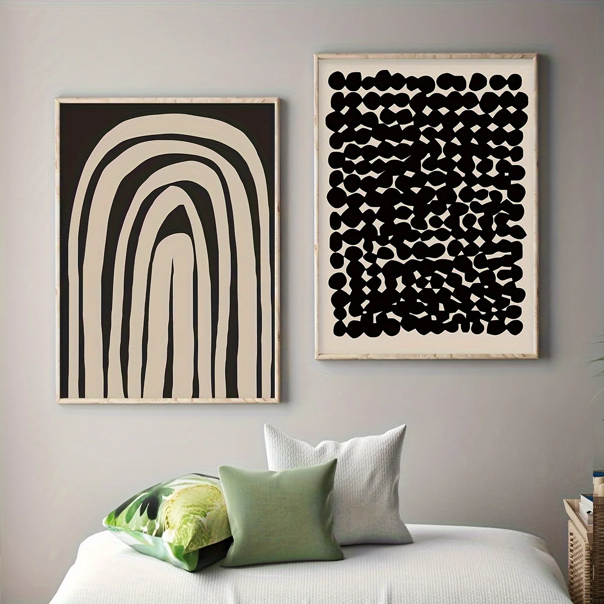 2D/Flat 2pcs Minimalist Mid-Century Line Canvas Wall Art, Unframed Classic Black and Beige Geometric Poster for Bedroom Decor
2D/Flat 2pcs Minimalist Mid-Century Line Canvas Wall Art, Unframed Classic Black and Beige Geometric Poster for Bedroom Decor