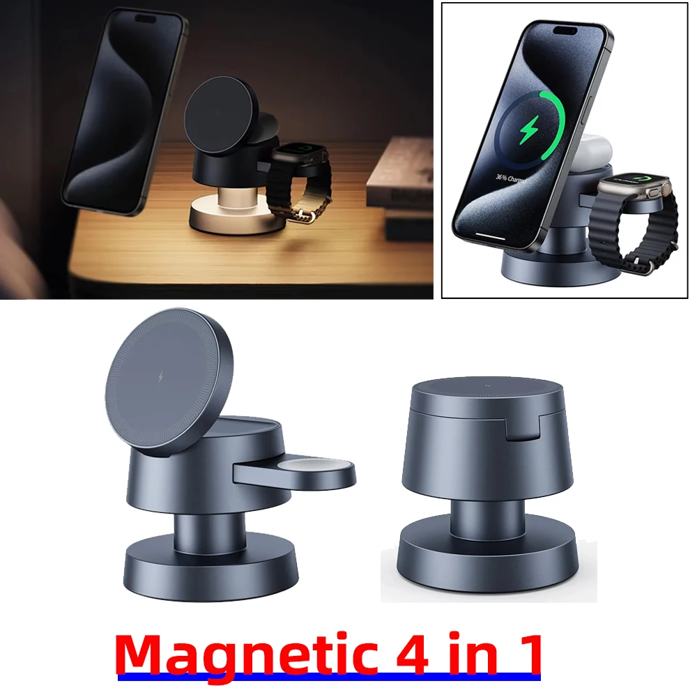 Магнитная подставка для беспроводного зарядного устройства для телефона с подсветкой 4 в 1, подставка для iPhone 16 15 14 13 12 Pro Max Apple Watch 9 8 Airpods Pro, быстрая зарядка
Магнитная подставка для беспроводного зарядного устройства для телефона с подсветкой 4 в 1, подставка для iPhone 16 15 14 13 12 Pro Max Apple Watch 9 8 Airpods Pro, быстрая зарядка