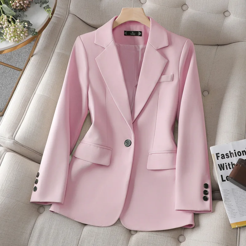 Pink Women's Coat Spring Autumn 2023 New Fashion Korean Long Sleeve Blazers Woman Jacket Casual Office Ladies Blazer Tops
Pink Women's Coat Spring Autumn 2023 New Fashion Korean Long Sleeve Blazers Woman Jacket Casual Office Ladies Blazer Tops