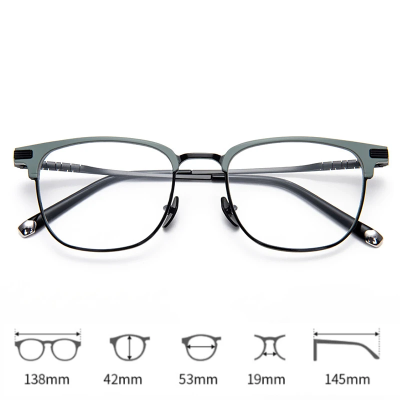 High Luxury End Fashion Retro Square Business Titanium Glasses Frame Men Eyewear Optical Prescription Eyeglasses Women 7050
High Luxury End Fashion Retro Square Business Titanium Glasses Frame Men Eyewear Optical Prescription Eyeglasses Women 7050