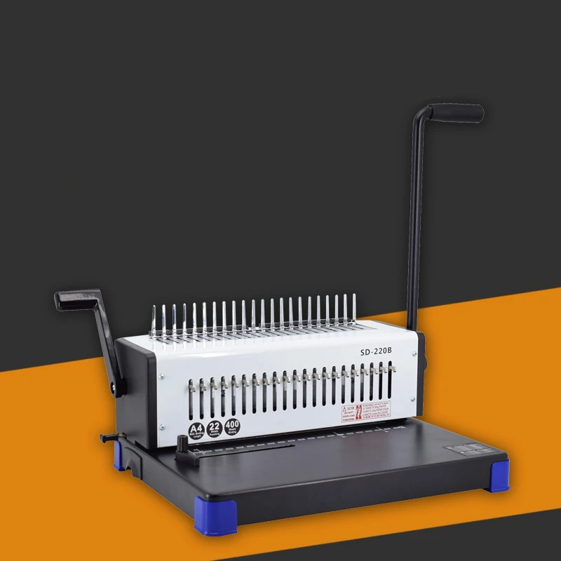 Punch Binding Machine SD-220B Manual Binding Machine 21 Hole Rubber Ring 10 Hole Clip Strip Office Documents
Punch Binding Machine SD-220B Manual Binding Machine 21 Hole Rubber Ring 10 Hole Clip Strip Office Documents