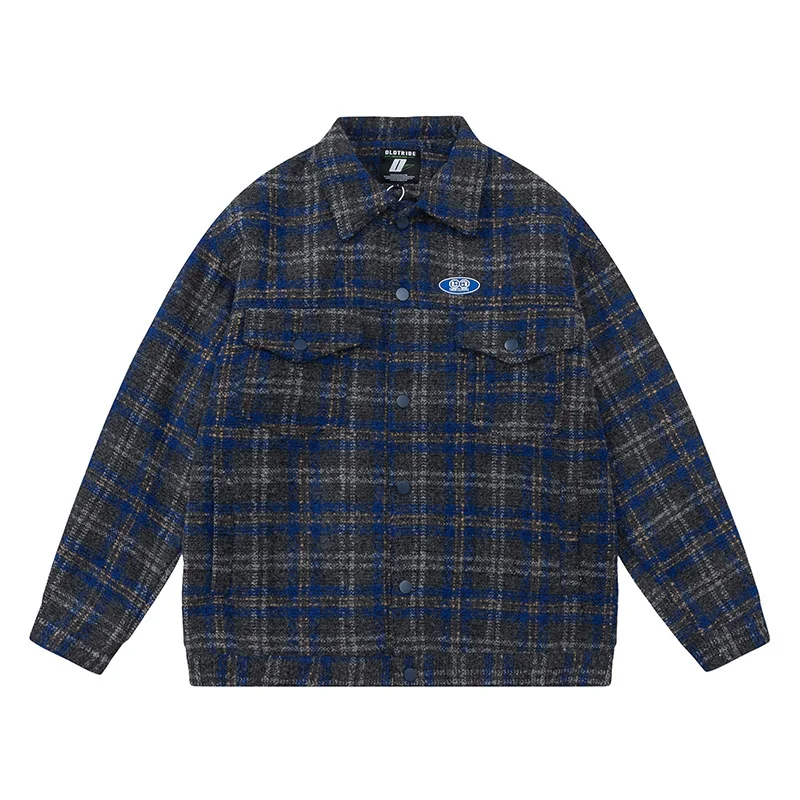 Autumn Winter Contrast Color Retro Plaid Loose Jacket Coat for Men Women Streetwear Double Pocket Woolen Jacket Unisex Hipster
Autumn Winter Contrast Color Retro Plaid Loose Jacket Coat for Men Women Streetwear Double Pocket Woolen Jacket Unisex Hipster