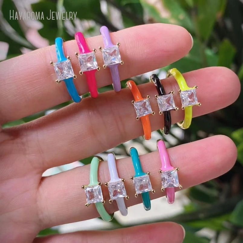 2Pcs Invisible Setting Wholesale Clear Cubic Zirconia Metal Copper Enamel Colors Geometric Square Ring RM40091
2Pcs Invisible Setting Wholesale Clear Cubic Zirconia Metal Copper Enamel Colors Geometric Square Ring RM40091