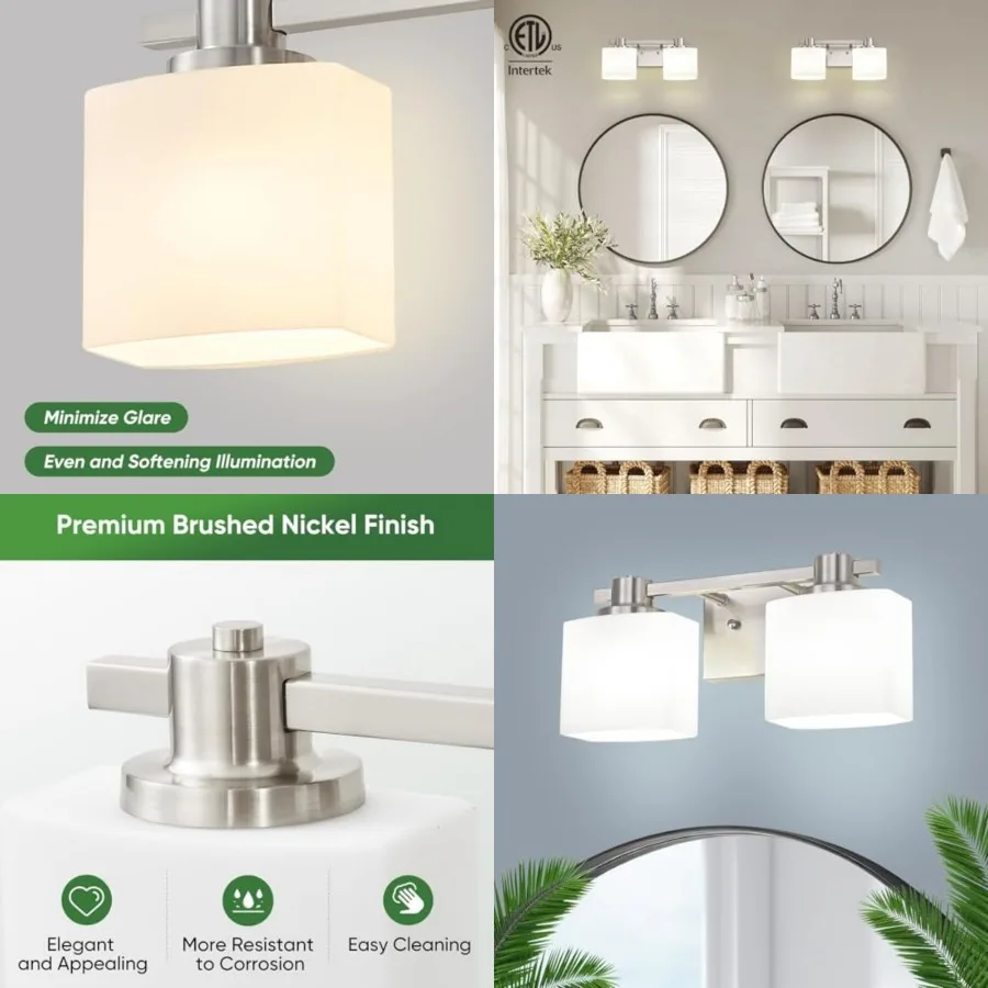 Vanity Light for Bathroom 2 Light Bathroom Light Fixtures Over Mirror Milk Glass Makeup Shower Lamp Farmhouse Wall Sconce
Vanity Light for Bathroom 2 Light Bathroom Light Fixtures Over Mirror Milk Glass Makeup Shower Lamp Farmhouse Wall Sconce