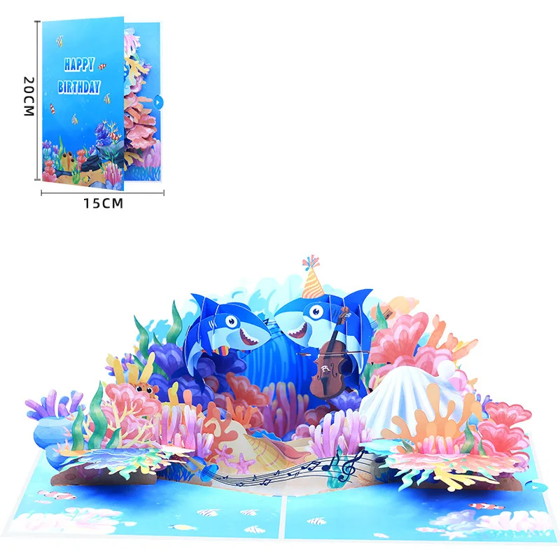 10pcs Handmade Ocean World Dolphin 3D Pop UP Greeting Invitation Card For Shower Thanks Christmas Wedding Birthday Party Gift
10pcs Handmade Ocean World Dolphin 3D Pop UP Greeting Invitation Card For Shower Thanks Christmas Wedding Birthday Party Gift