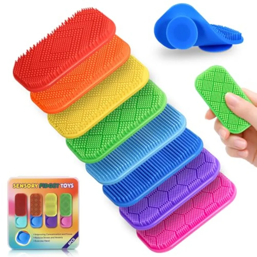 Quality Assurance Sensory Fidget Toys for Adults, Sensory Calm Strips for ADHD, Autism with Suction Cups, Texture Relief Toys f
Quality Assurance Sensory Fidget Toys for Adults, Sensory Calm Strips for ADHD, Autism with Suction Cups, Texture Relief Toys f