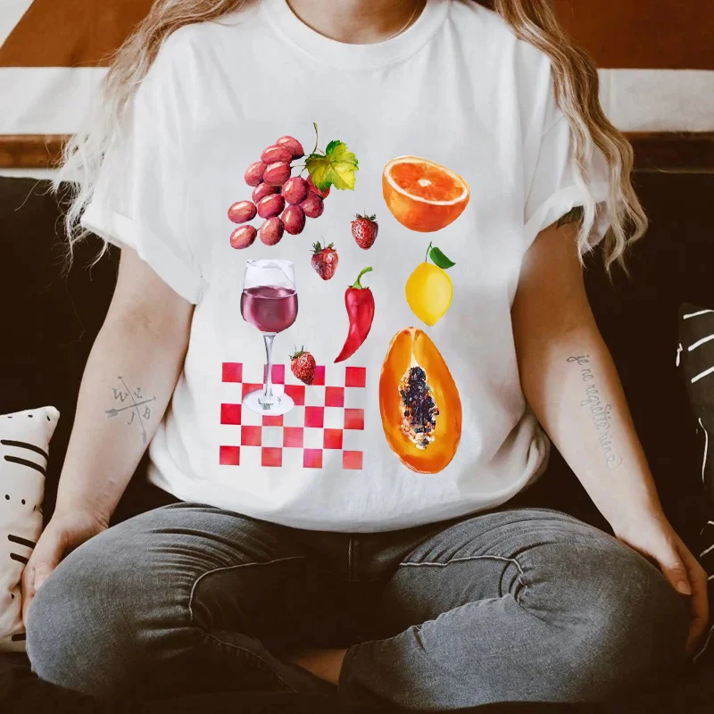 Plus Size Women Y2k Aesthetic Foodie T-Shirts Vintage Cute Fruit Wine Printed Graphic Tees Grunge Streetwear Top Female Clothing
Plus Size Women Y2k Aesthetic Foodie T-Shirts Vintage Cute Fruit Wine Printed Graphic Tees Grunge Streetwear Top Female Clothing