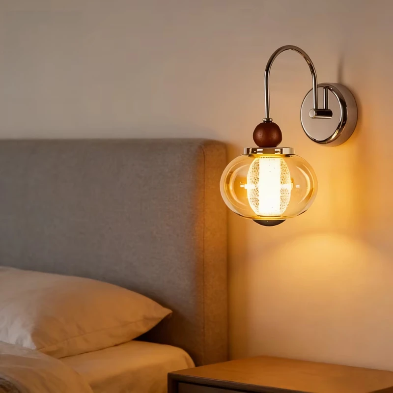 Vintage wrought iron transparent glass ball wall lamp LED compatible medieval style bedroom corridor stairs ambient light
Vintage wrought iron transparent glass ball wall lamp LED compatible medieval style bedroom corridor stairs ambient light